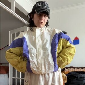 Colorblock Vintage Windbreaker